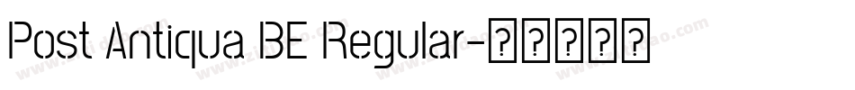 Post Antiqua BE Regular字体转换